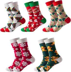 Paquete de 5 pares de calcetines navideños bajan a un excelente precio Imagen de la promo