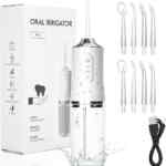 Hilo dental de agua irrigador bucal recargable con 8 puntas baja a un precio muy bueno + 3 msi
