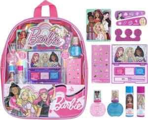 Mochila de maquillaje Barbie con 12 piezas baja a un precio magnífico Imagen de la promo
