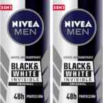 2 pack desodorantes en aerosol Nivea Men Black & White Invisible Original baja de precio 2 pack desodorantes en aerosol Nivea Men Black & White Invisible Original baja de precio