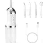 Irrigador bucal hilo dental de agua recargable con 4 puntas baja de precio Irrigador bucal hilo dental de agua recargable con 4 puntas baja de precio