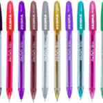 Set de plumas de gel Zebra Doodlerz Glitter con 10 colores neón bajan de precio