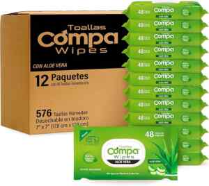 12 pack de 48 toallitas húmedas para baño aptas para desechar en el inodoro bajan de precio Imagen de la promo