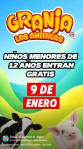 En Granja Las Américas los niños entran gratis hasta el 9 de enero 2026 Imagen de la promo