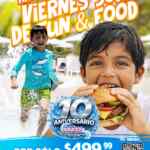 Promo de Aniversario Aquatico Inbursa: entrada + una comida por $499.99 los viernes Promo de Aniversario Aquatico Inbursa: entrada + una comida por $499.99 los viernes