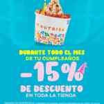 Promo de Cumpleaños Nutrisa: 15% de descuento y un conito gratis