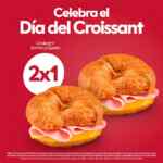 Promoción Tim Hortons Día del Croissant: 2x1 en Croissant de jamón y queso