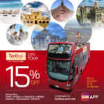 Promoción Turibus: 15% de descuento en City Tour y Circuito Nocturno