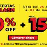 Ofertas Flash Bizzarro: Hasta 50% de descuento + hasta 15% adicional + hasta 24 msi Ofertas Flash Bizzarro: Hasta 50% de descuento + hasta 15% adicional + hasta 24 msi