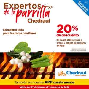 Ofertas Fin de semana Chedraui: 3x2, hasta 30% de bonificación y más al 2 de marzo 2026 Imagen de la promo