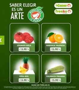 Miércoles de Plaza 25 de febrero: frutas y verduras en la Comer y Fresko Imagen de la promo
