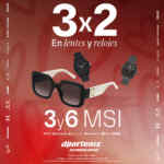3x2 en lentes y relojes + hasta 6 msi en Dportenis