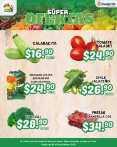 Ofertas Súper Guajardo frutas y verduras 24 al 26 de febrero 2026 Imagen de la promo