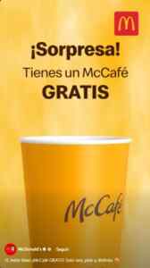 En McDonald's McCafé GRATIS hasta el 2 de marzo 2026 Imagen de la promo