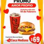 Cupones San Valentín McDonalds: Cuarto de libra + coca mediana por $69 y más