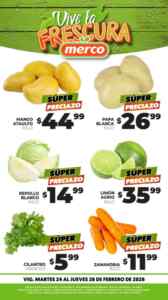 Ofertas Merco frutas y verduras del 24 al 26 de febrero 2026 Imagen de la promo