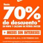Hasta 70% de descuento en Ropa y Calzado de Soccer en Nike Factory Store