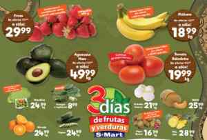 Ofertas S-Mart 3 días de frutas y verduras del 24 al 26 de febrero 2026 Imagen de la promo