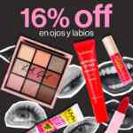 16% de descuento en ojos y labios en Bellísima 16% de descuento en ojos y labios en Bellísima