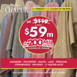 Promo Gran Chapur: metro de tela de $119 a solo $59 Promo Gran Chapur: metro de tela de $119 a solo $59