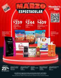 Folleto Marzo Espectacular City Club al 31 de marzo 2026 Imagen de la promo