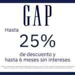 Promo GAP: Hasta 25% de descuento + hasta 6 msi
