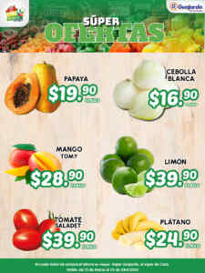 Ofertas Súper Guajardo frutas y verduras 31 de marzo al 2 de abril 2026 Imagen de la promo