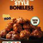 Promo Hooters: 50% de descuento en Style Boneless los miércoles por Delivery y Pickup
