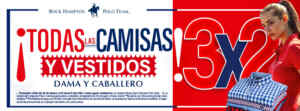 Promo Rock Hampton Polo Team: 3x2 en Camisas, Vestidos y Playeras Polo Imagen de la promo