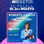 En Superboletos: 2x1 en para ver a Roberto Carlos en la Arena Guadalajara
