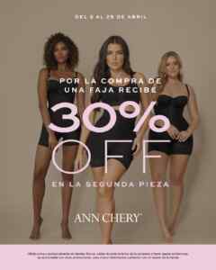 Promo Ann Chery: 30% de descuento en tu segunda faja Imagen de la promo