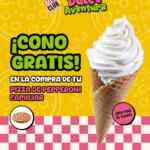 Día del Niño City Club: cono de helado gratis en la compra de una pizza de pepperoni familiar