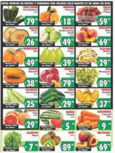 Ofertas Casa Ley Frutas y verduras 7 y 8 de abril 2026 Imagen de la promo