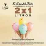 Promoción Santa Clara Día del Niño: 2x1 en litros de helado