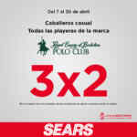 3x2 en playeras Polo Club para caballero en Sears hasta el 30 de abril 2026