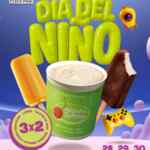 Promoción Día del Niño Helados Sultana: 3x2 en litros de helado, paletas de agua y esquimales