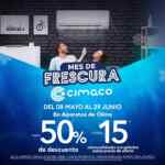 Mes de Frescura Cimaco: Hasta 50% de descuento y hasta 15 mensualidades congeladas en aparatos de clima