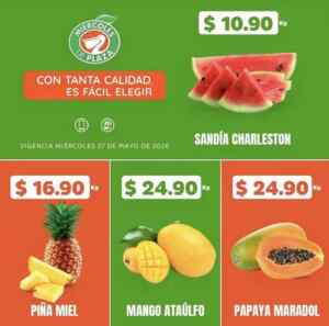Miércoles de Plaza 27 de mayo: frutas y verduras en la Comer y Fresko Imagen de la promo