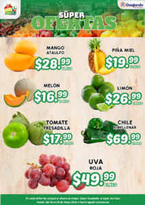 Ofertas Súper Guajardo frutas y verduras 26 al 28 de mayo 2026 Imagen de la promo