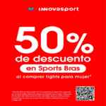 Promos Innovasport: 20% de descuento en Jerseys, 50% en Sports Bras y más