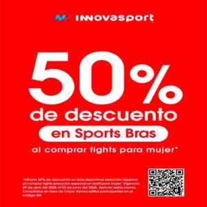 Promos Innovasport: 20% de descuento en Jerseys, 50% en Sports Bras y más Imagen de la promo