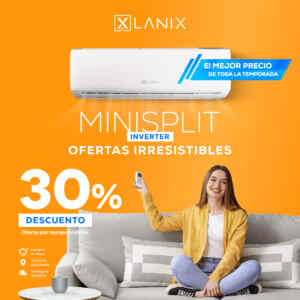 Promo Lanix: Hasta 30% de descuento en Minisplit Inverter Imagen de la promo