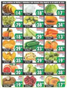 Ofertas Casa Ley Frutas y verduras 26 y 27 de mayo 2026 Imagen de la promo