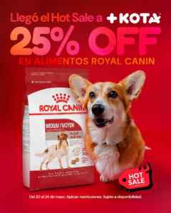 Pre Hot Sale 2026 Maskota: 25% de descuento en alimentos Royal Canin Imagen de la promo