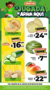Ofertas Merco frutas y verduras del 26 al 28 de mayo 2026 Imagen de la promo