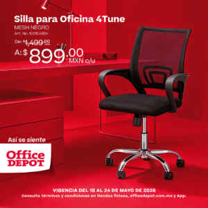 Promo Office Depot: silla para oficina a $899.00 Imagen de la promo