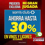 Promo Hot Sale 2026 Sam’s Club: Desde 30% de descuento en Vinos y Livores seleccionados