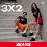 3x2 en playeras y shorts Reebok en Sears hasta el 30 de mayo 2026