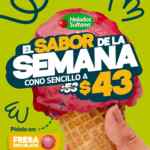 En Helados Sultana: Cono sencillo de Fresa enchilada a $43 esta semana