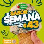 En Helados Sultana: Cono sencillo de Cookie Cream a $43 esta semana